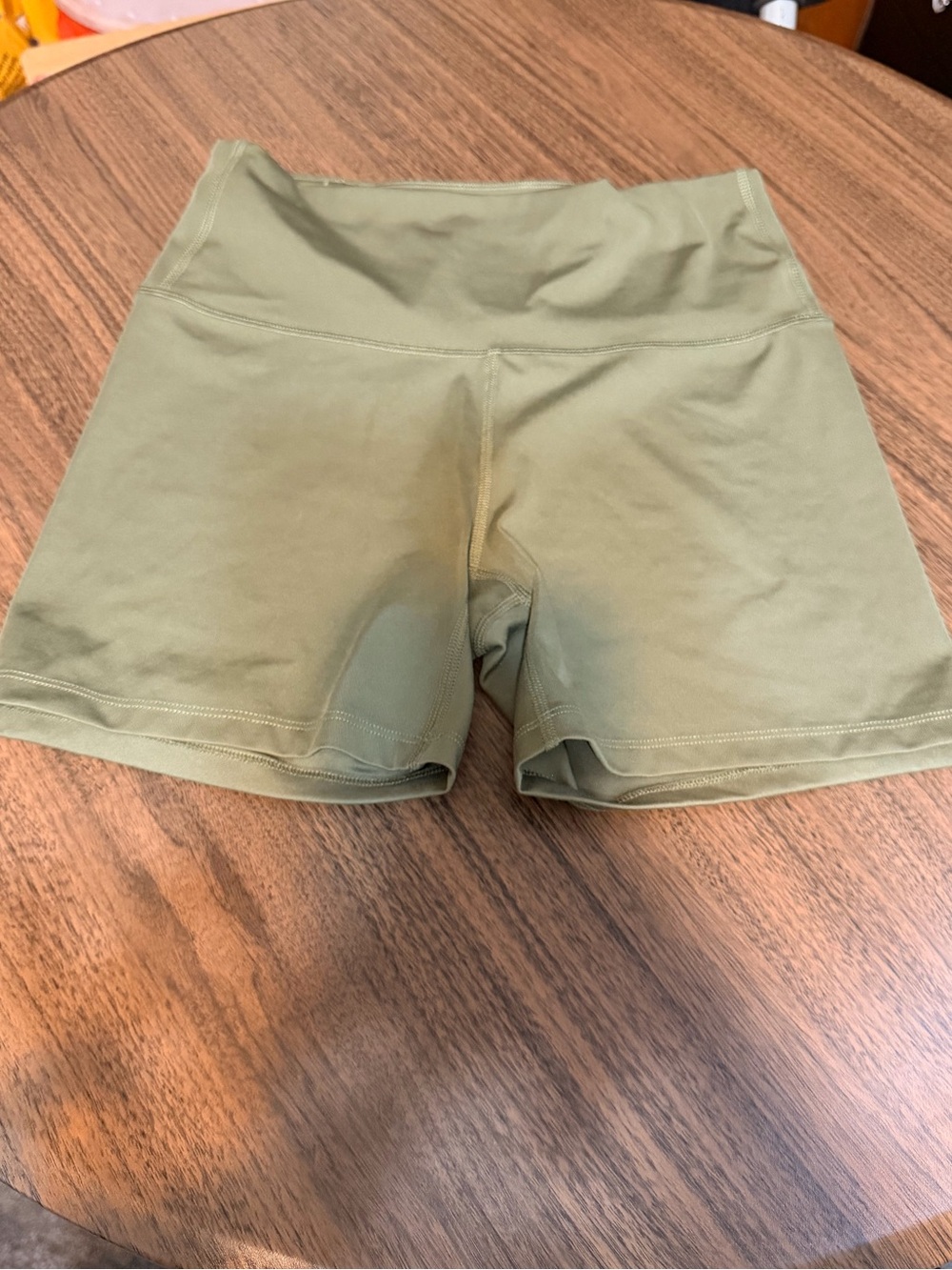 all in motion Olive Green High-Waist Bike Shorts